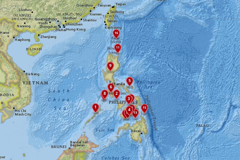 Map Of The Philippine Islands