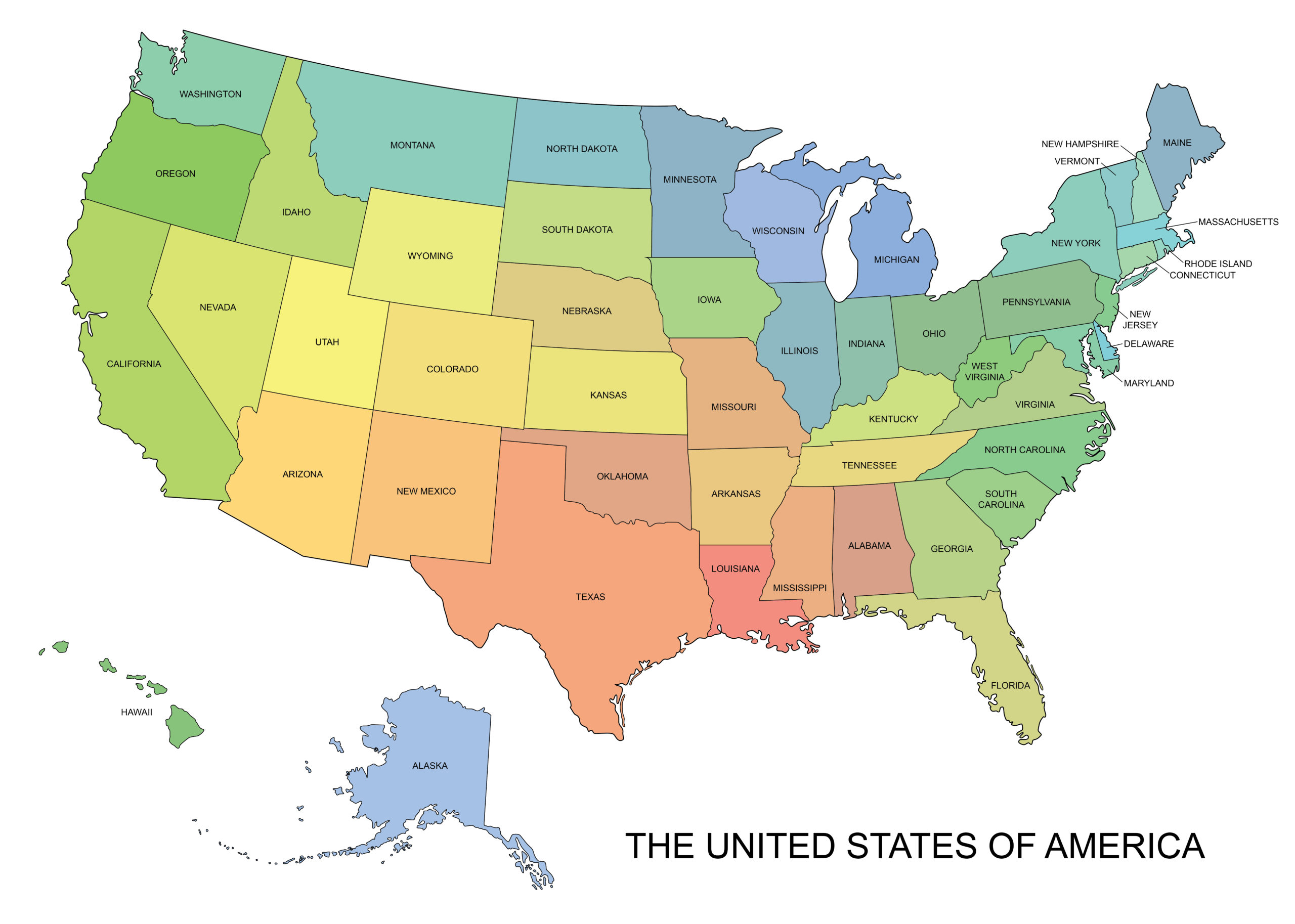 top 10 most popular states to visit