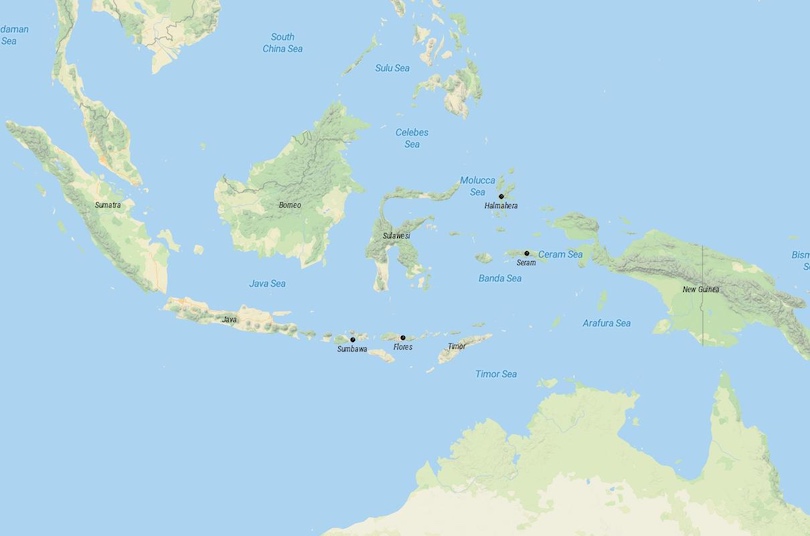 Map of Indonesia's Largest Islands