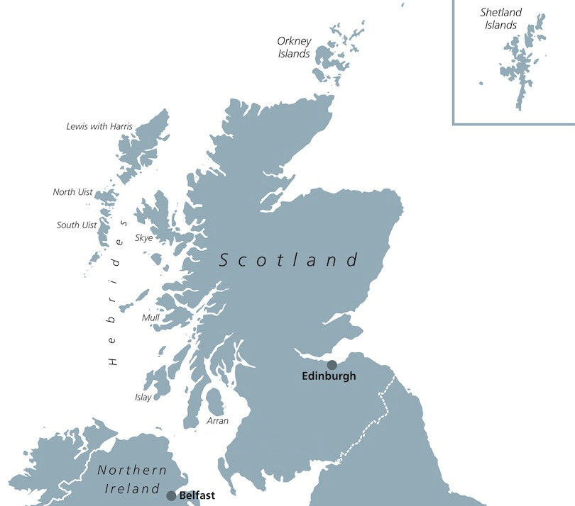A Guide To Scotland s 8 Beautiful Regions Map Touropia