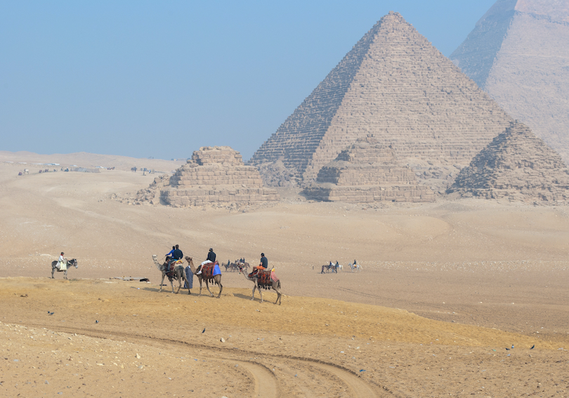 Pyramids and Sphinx at Giza 