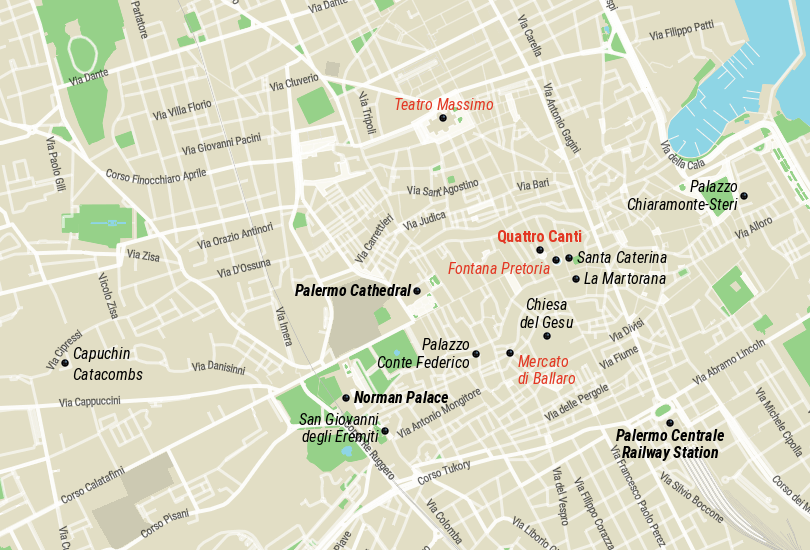 Palermo Map