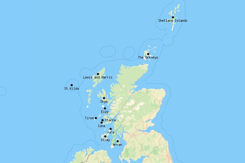 Scottish National Parks Map