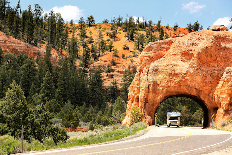 Panoramic drive to Bryce Canyon