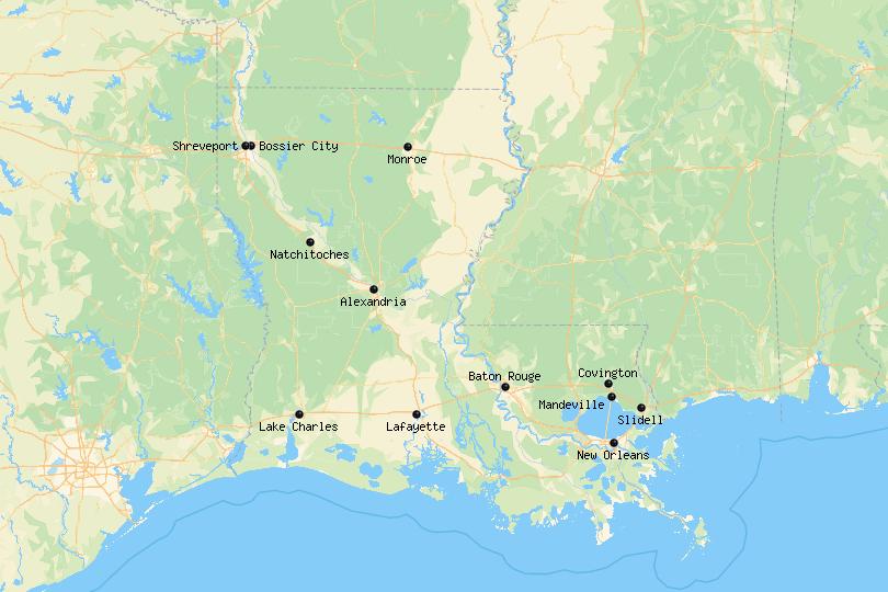 Best Cities in Louisiana