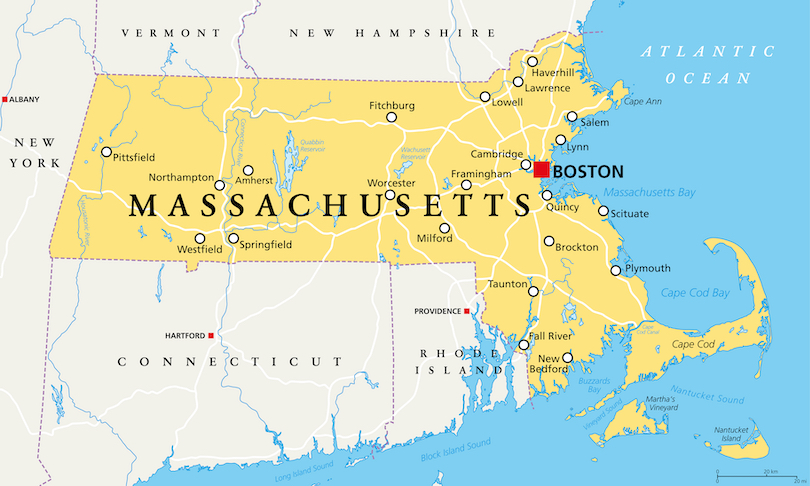 Map of Massachusetts