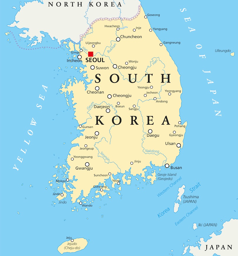 South Korea Map