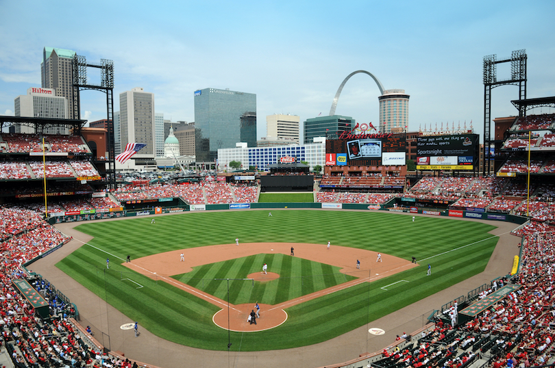 saint louis tourist map Busch Stadium