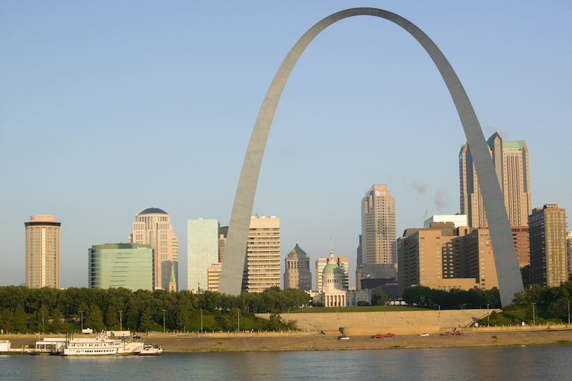 saint louis tourist map Gateway Arch