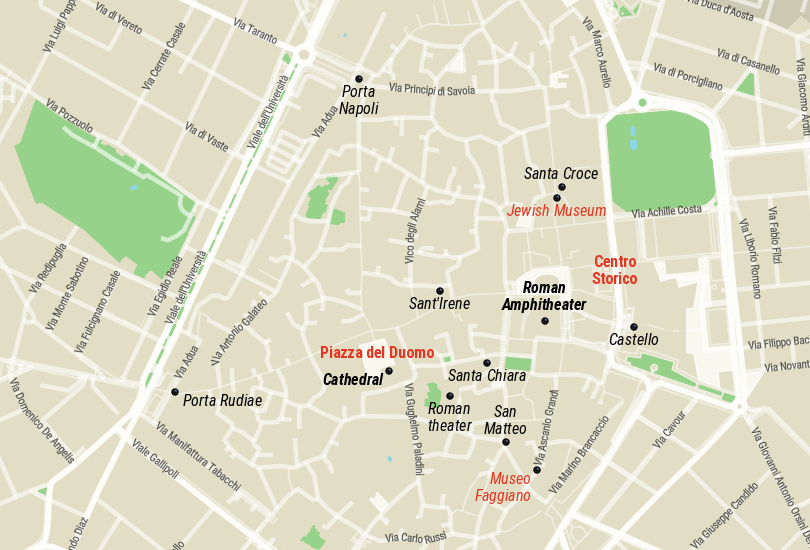Lecce Map