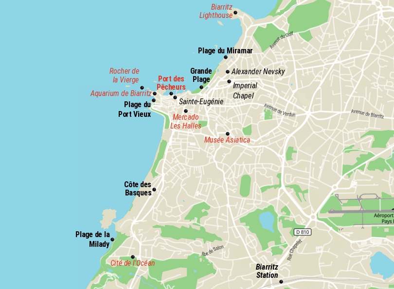 Biarritz Map