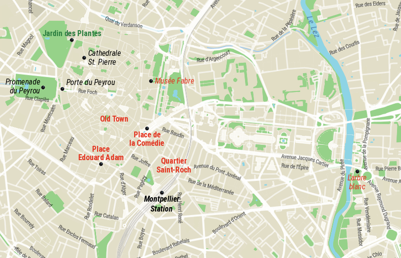 Montpellier Map
