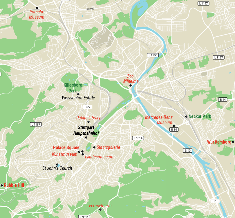 Stuttgart Map