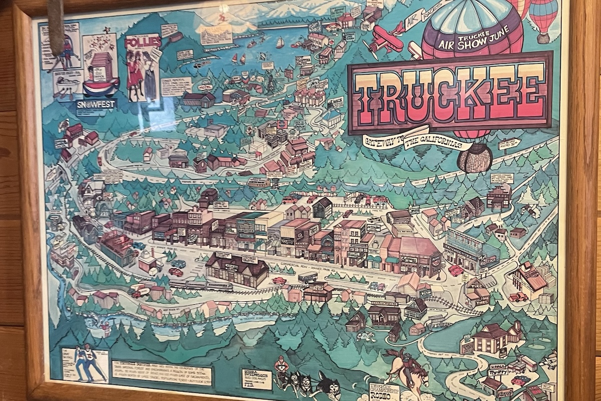 A map of Truckee
