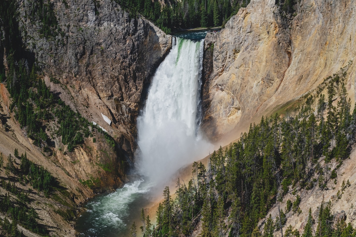 Lower Falls in Yellowstone