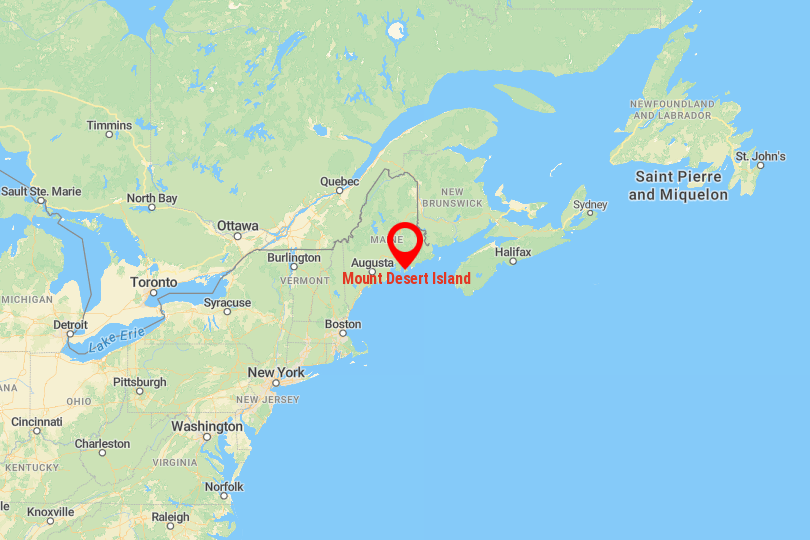 Mount Desert Island Map
