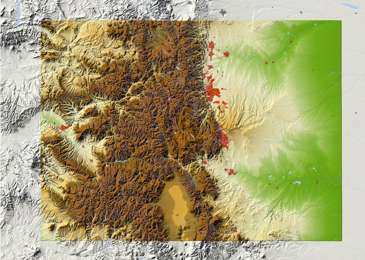 Colorado Relief Map