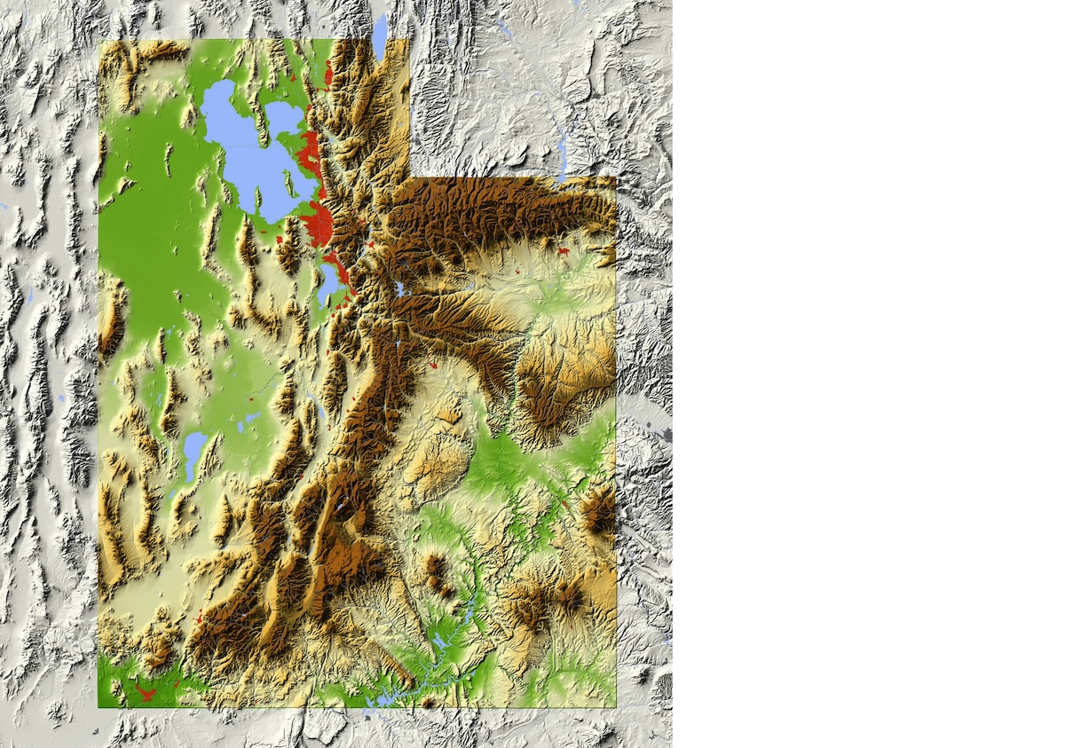 Utah Relief Map