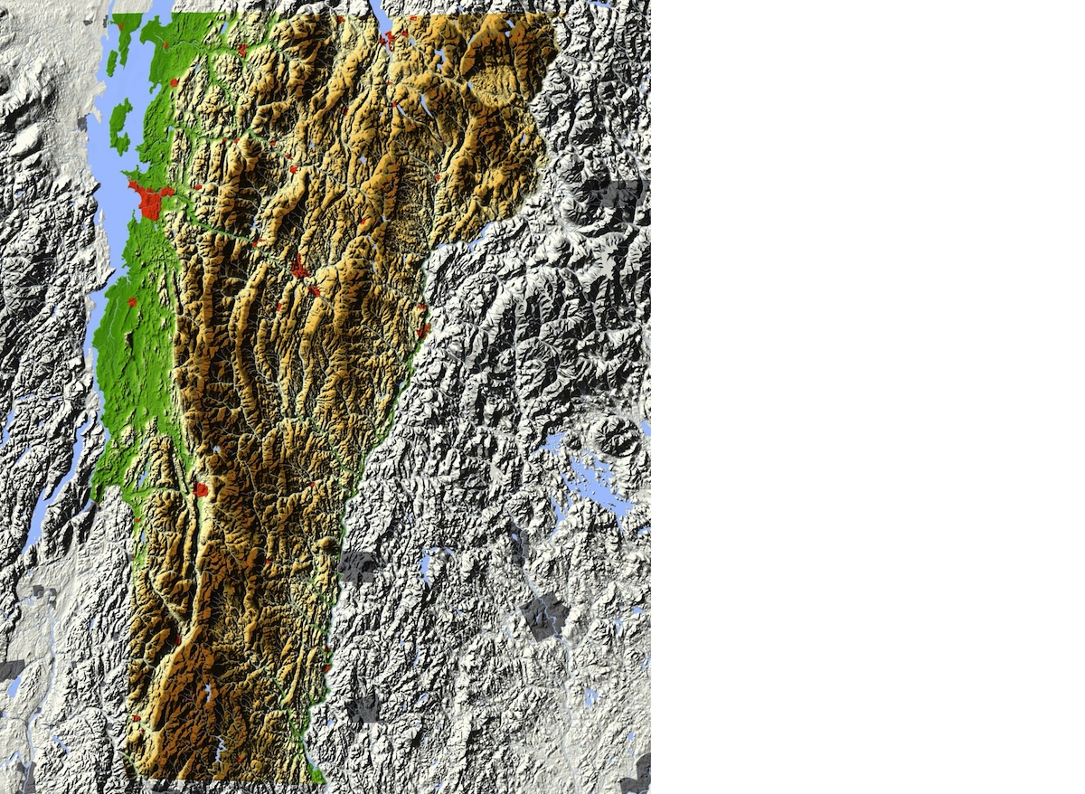 Vermont Relief Map