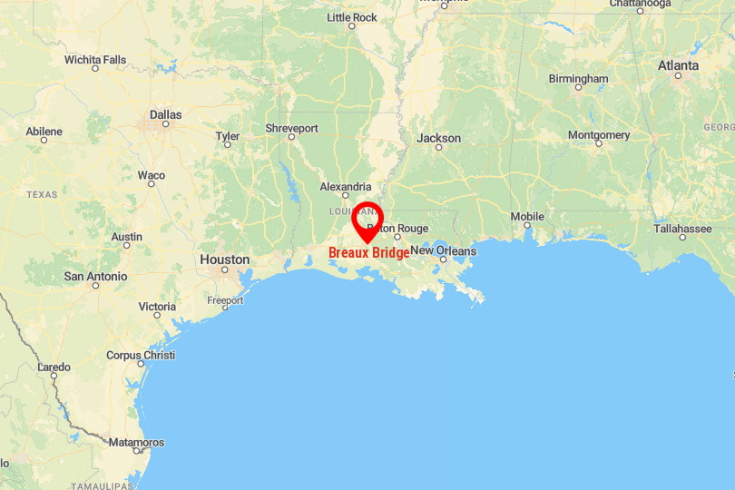 Breaux Bridge Map