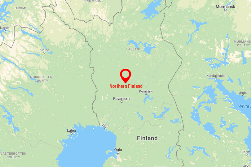 Northern Finland Map