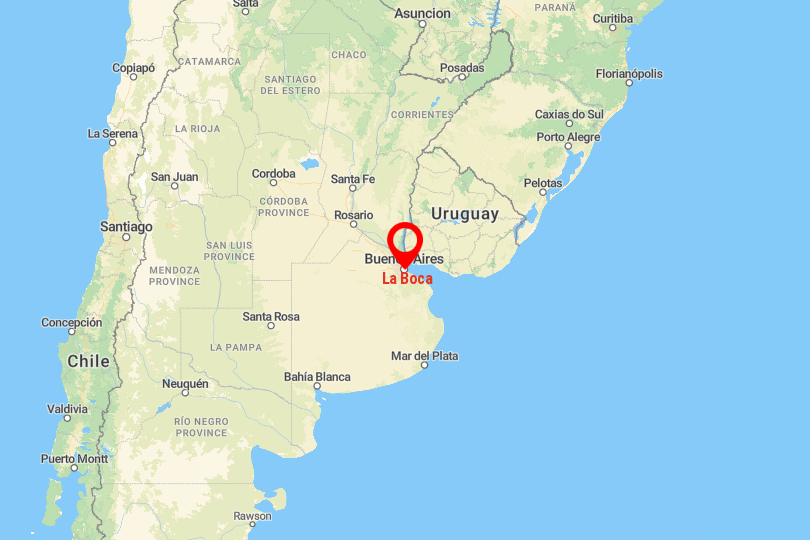 La Boca Map
