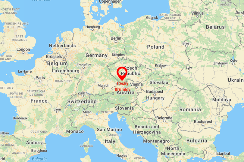 Český Krumlov Map