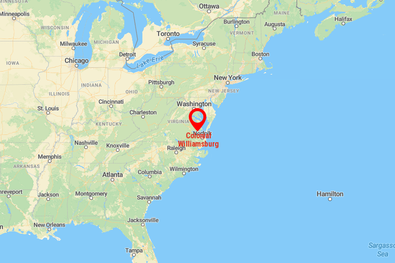 Colonial Williamsburg Map