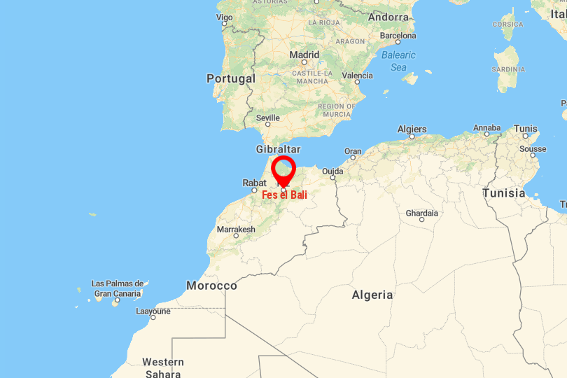 Fes el Bali Map