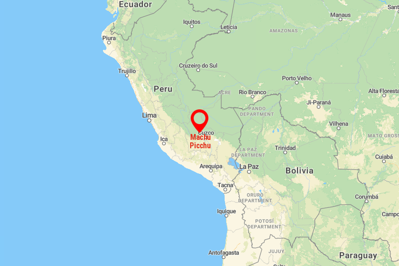 Machu Picchu Map