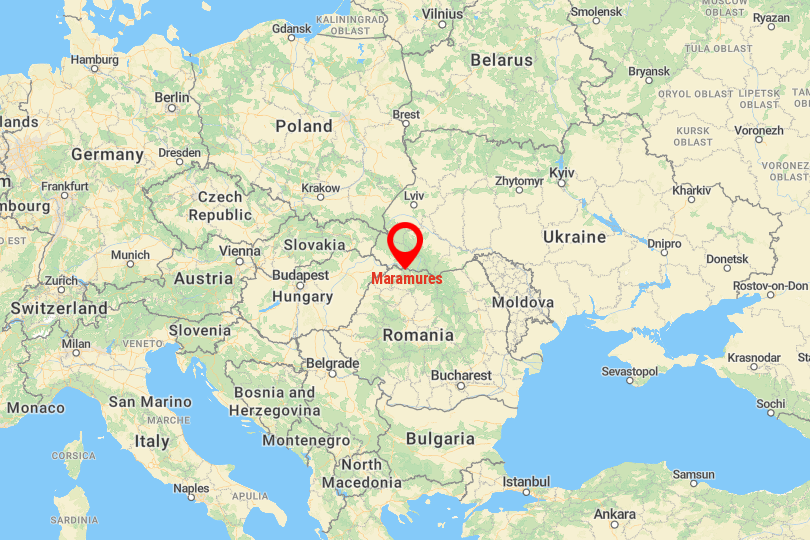 Maramureș Map