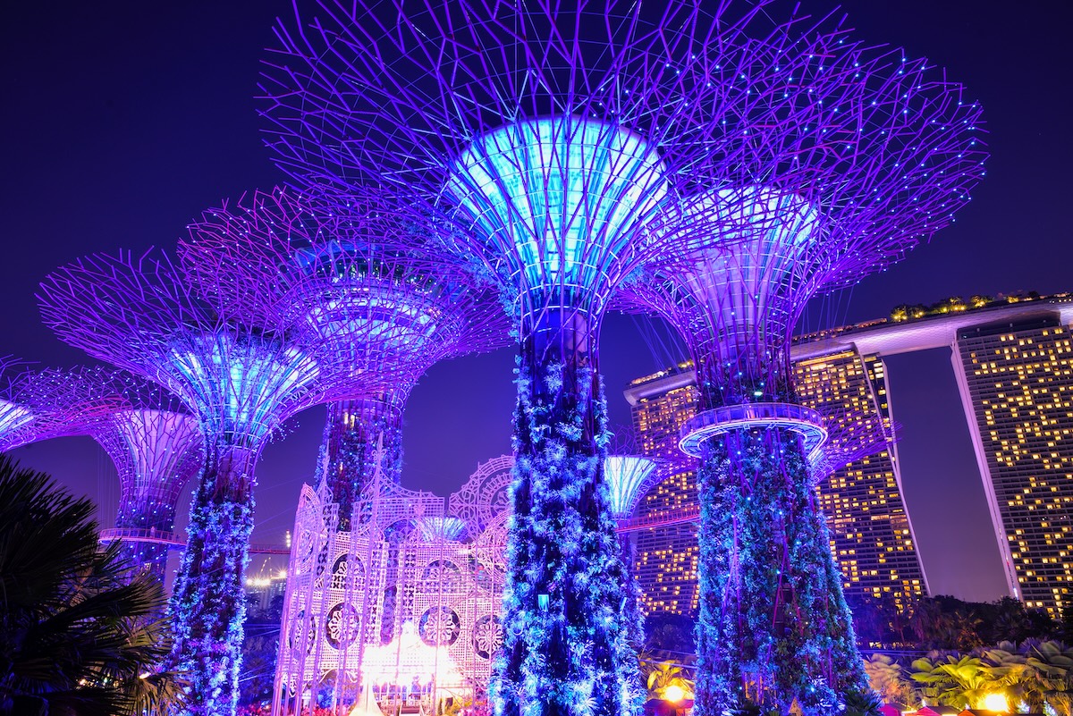 Navidad en una gran calle