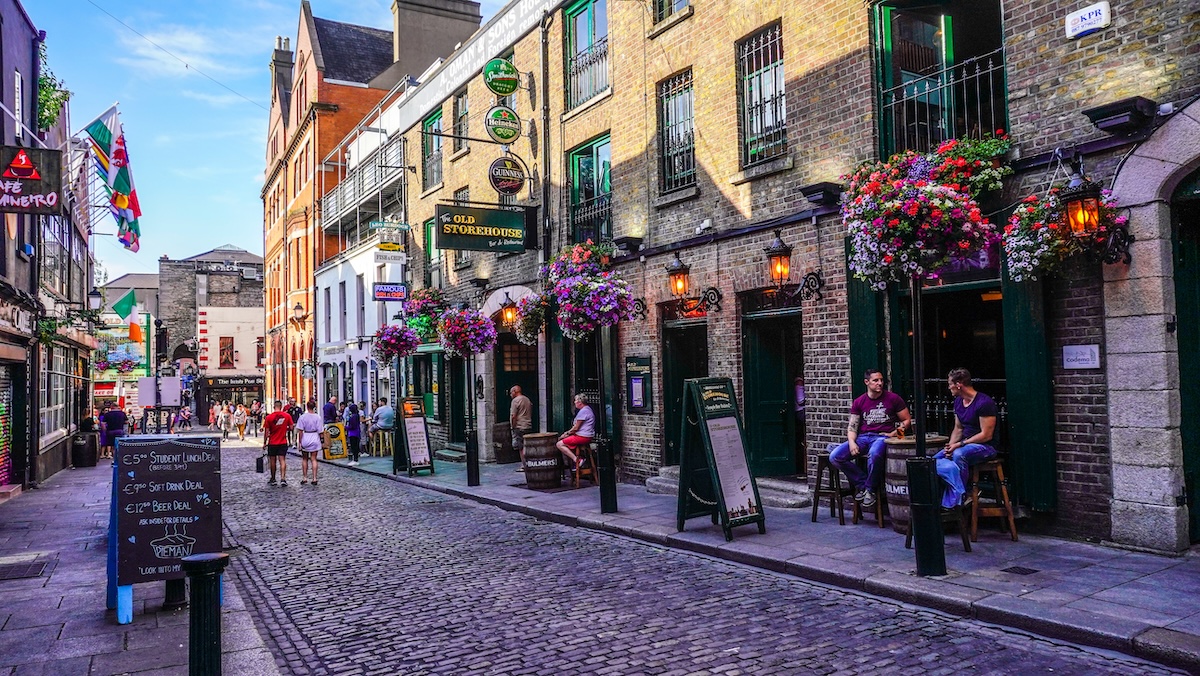 El distrito Temple Bar de Dublín