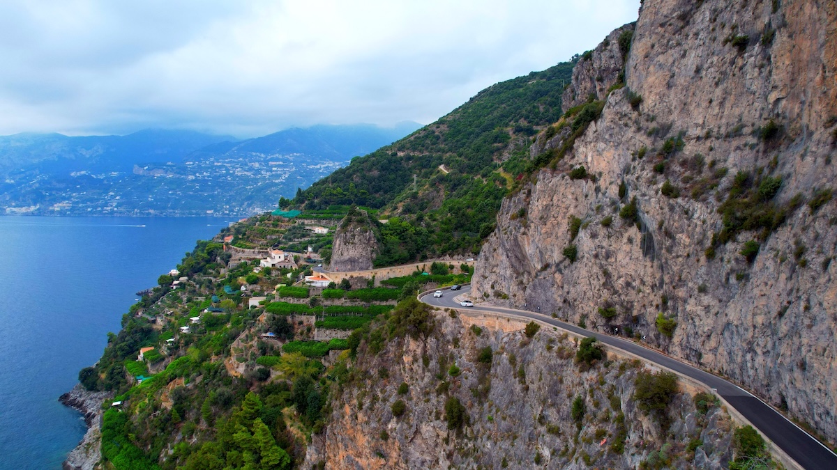 Carretera de la costa de Amalfi