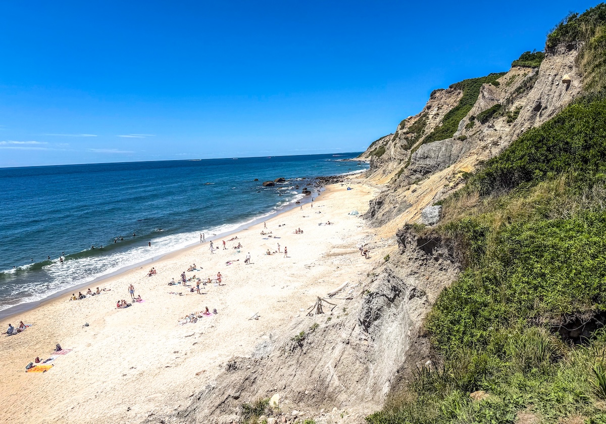 Cliffs on Block Island in Rhode Island