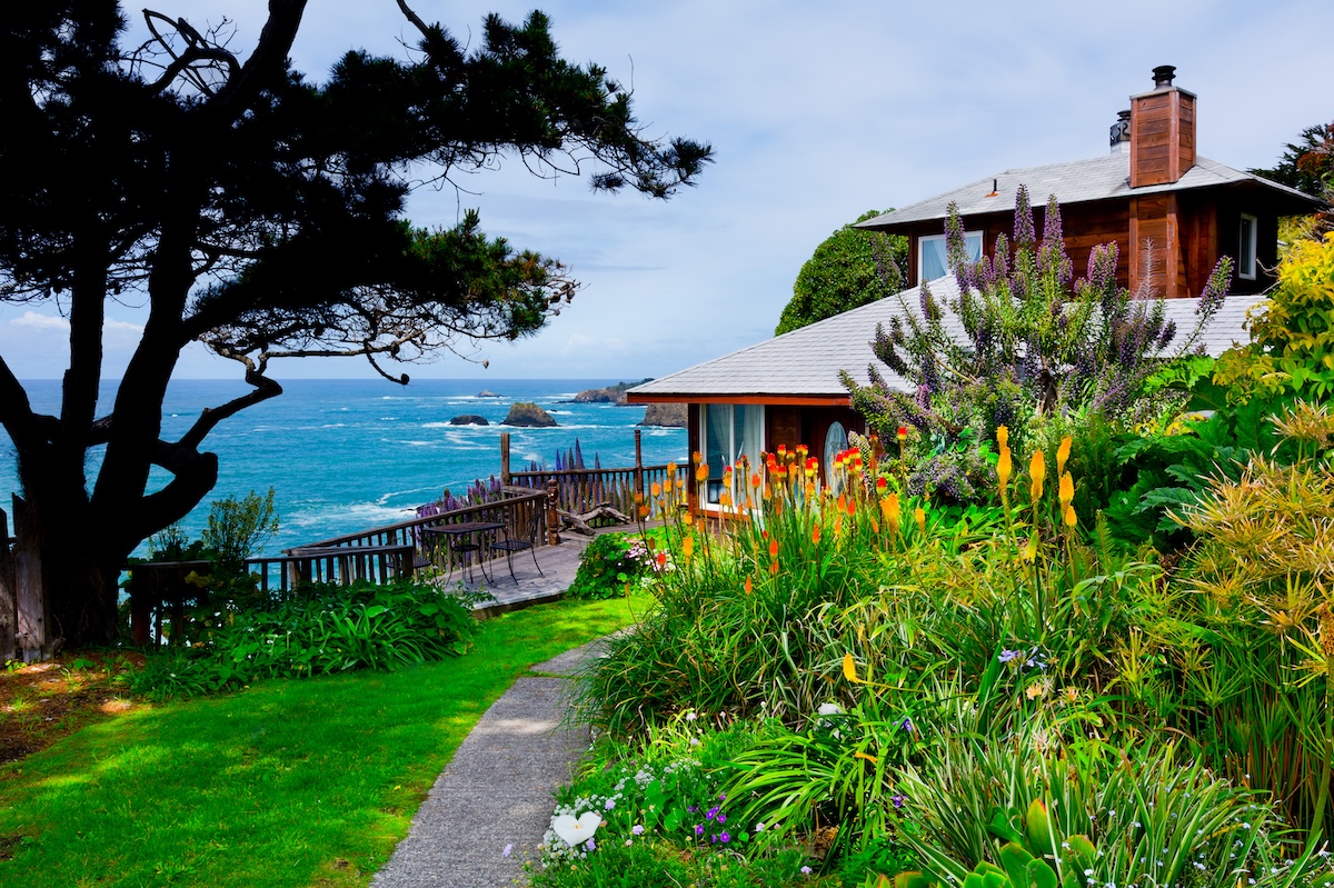 Costa de California en Mendocino