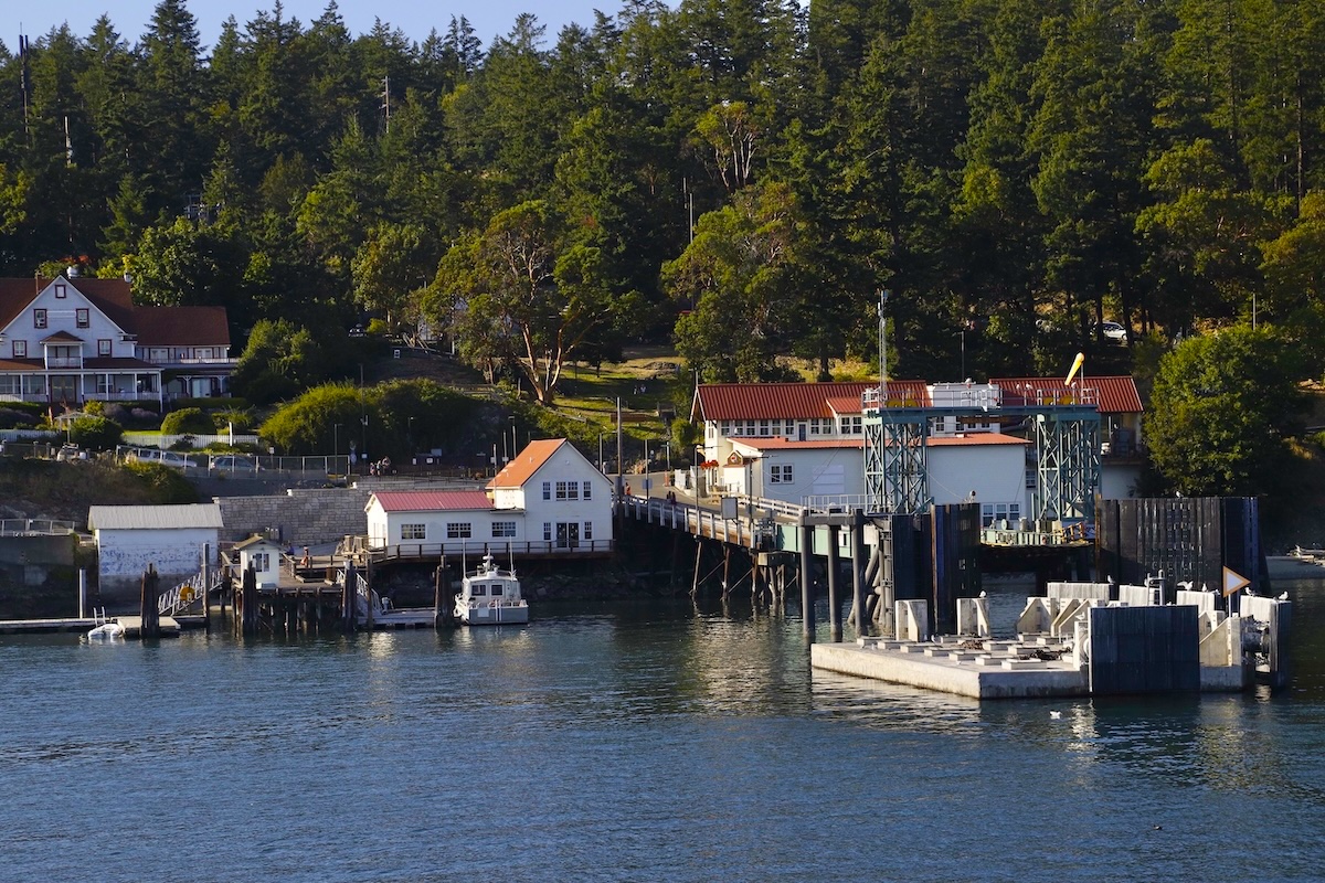 The ferry dock at Orcas Island