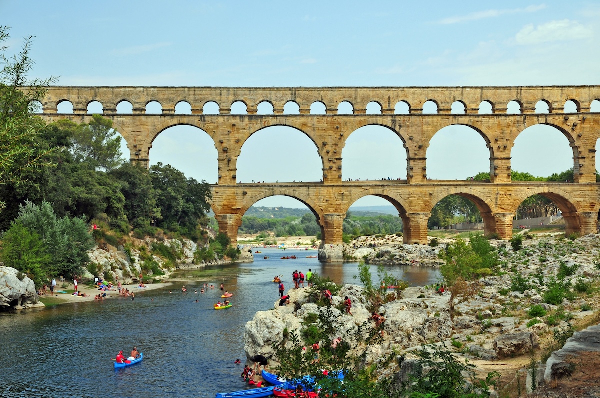 Pont du Gard, the ancient Roman aqueduct