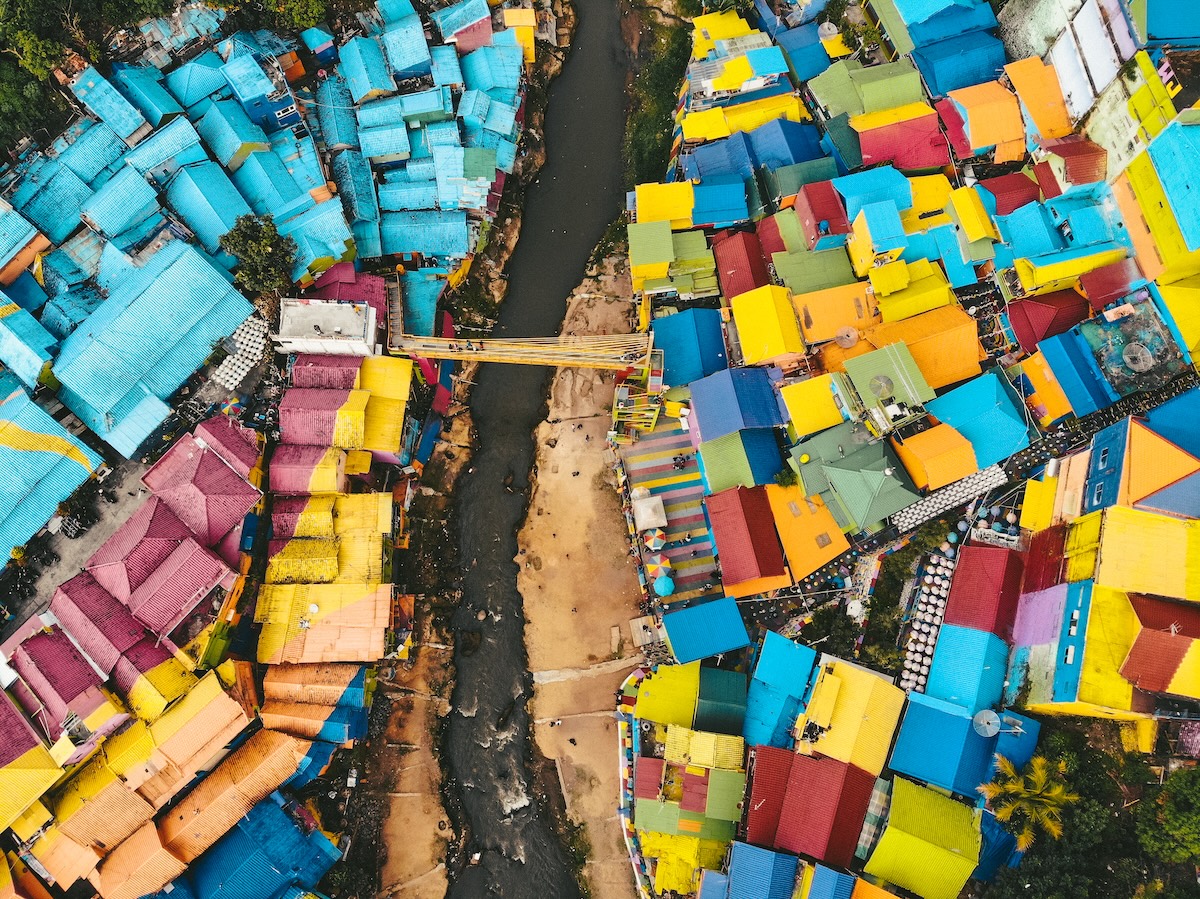 Rainbow Village of Malang in Java