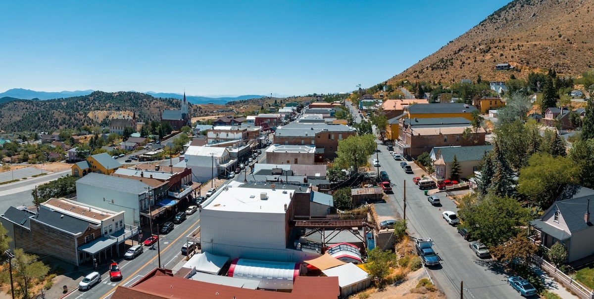 Virginia City Aerial