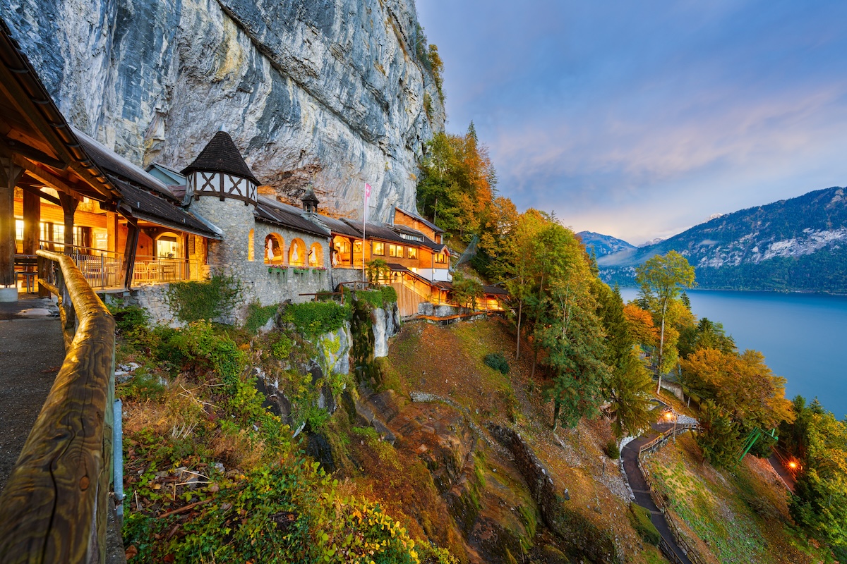 St. Beatus Caves Overlooking Lake Thun