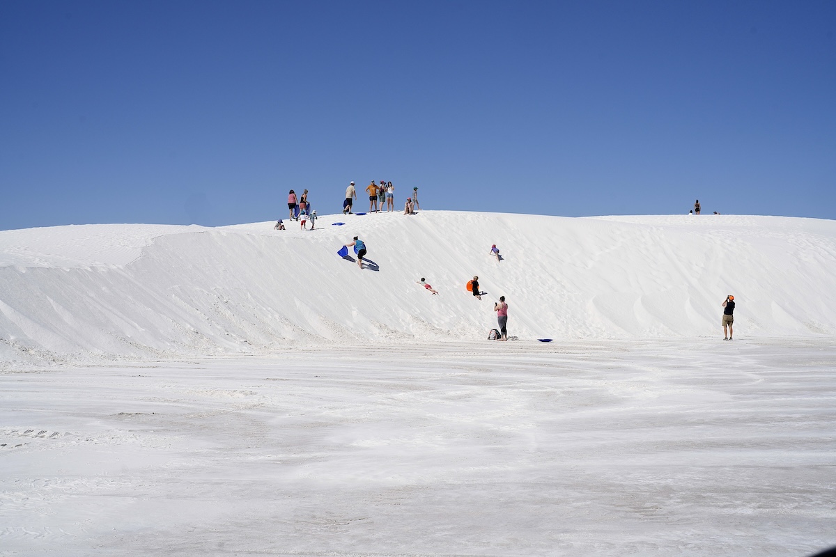 White Sands Sledding