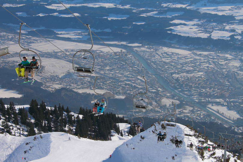 Skifahren gehen